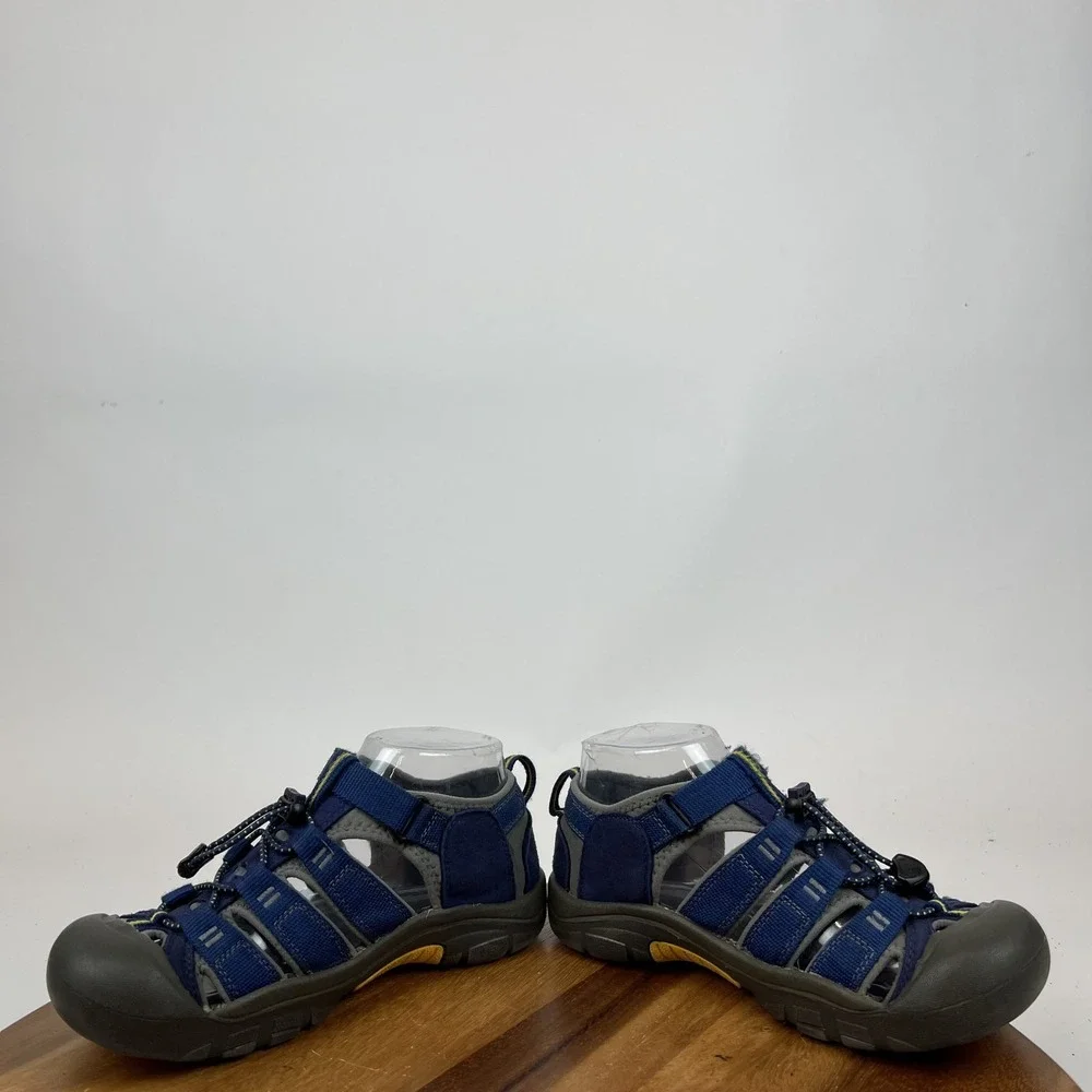 Childrens Big Kids Keen Newport H2 Blue Waterproof Shoes Sandals Size 4‎ Y GUC